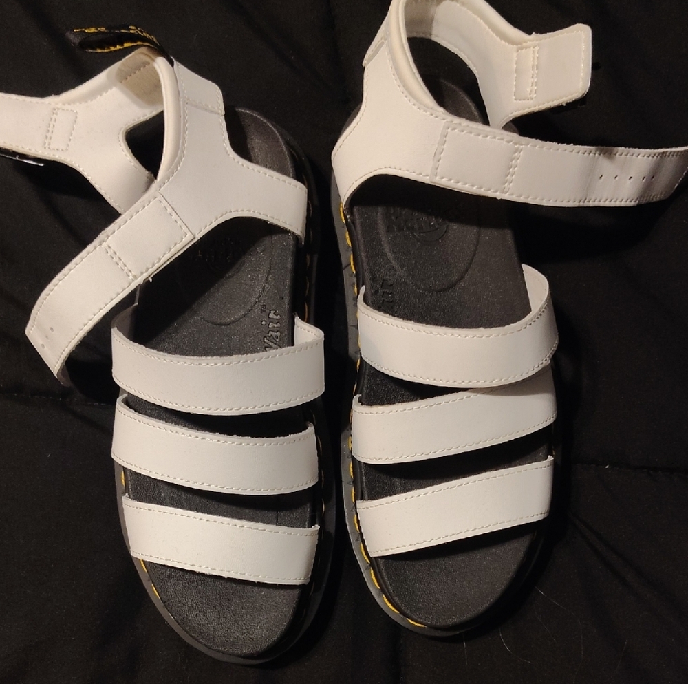 Dr Martens White Sandals Women's